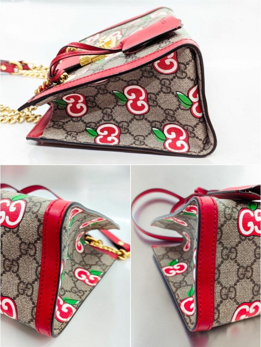 Gucci Limited Edition Padlock Small GG Supreme Apple Bag Shoulder Bag - Picture 4 of 14